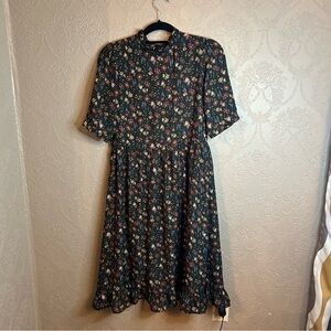 Hidden Alley prairie dress S green great condition